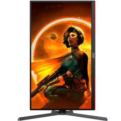 Монітор TFT 27" AOC, MiniLED QHD IPS, 180Hz, 1ms, 2xHDMI, DP, HAS, Pivot, чорно-червоний (Q27G3XMN/BK) [403969]