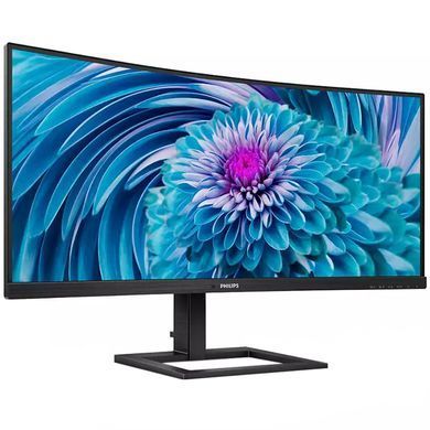 Монітор TFT 34" Philips 346E2CUAE, VA, вигнутий, WQHD, DP, HDMI, USB-С, HAS, колонки, чорний (346E2CUAE/00) [405126]