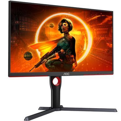 Монітор TFT 27" AOC, MiniLED QHD IPS, 180Hz, 1ms, 2xHDMI, DP, HAS, Pivot, чорно-червоний (Q27G3XMN/BK) [403969]