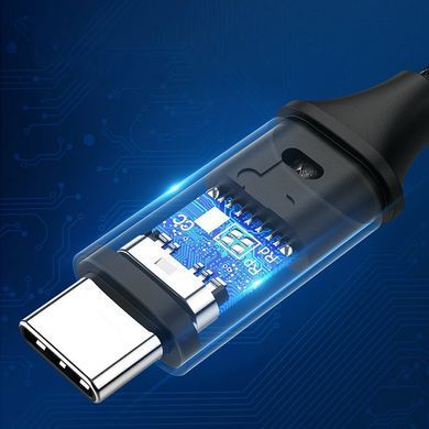 Кабель USB 3.1 Type-C M-M, 1 м, 100W （10Gbps）Чорний, US355 UGREEN (80150) [402384]