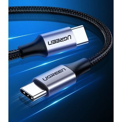 Кабель USB 3.1 Type-C M-M, 1 м, 100W （10Gbps）Чорний, US355 UGREEN (80150) [402384]