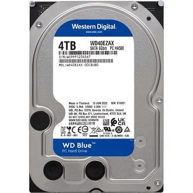 HDD 4TB, 5400rpm, WD Blue, 256M, SATA III (WD40EZZX) [405118]