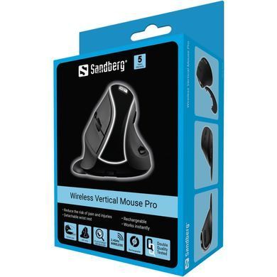 Мишка Sandberg Wireless Pro 3400 dpi., 6кн. чорна (630-13) [403144]