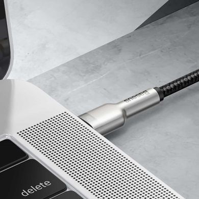 Кабель Baseus Cafule Series Metal Data Cable Type-C to Type-C 100W 1m Black (CATJK-C01) [802520]