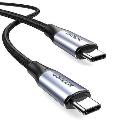 Кабель USB 3.1 Type-C M-M, 1 м, 100W （10Gbps）Чорний, US355 UGREEN (80150) [402384]