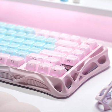 Клавіатура механічна GravaStar Mercury K1 Lite 80keys, GravaStar x BSUN Grey, BT/WL/USB, Aurora Mist (GSK1LITE_PM_MINT) [114482]