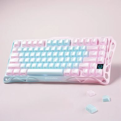 Клавіатура механічна GravaStar Mercury K1 Lite 80keys, GravaStar x BSUN Grey, BT/WL/USB, Aurora Mist (GSK1LITE_PM_MINT) [114482]