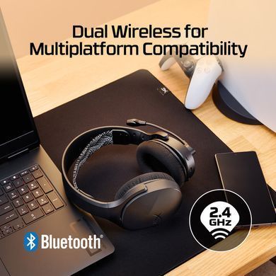 Гарнітура ігрова HyperX Cloud Jet, WL/USB-A/USB-C, чорний (AJ0T1AA) [17520]