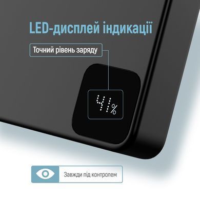 Універсальна мобільна батарея ColorWay 15W MagSafe 10000mAh Black (CW-PB100LPA1BK-WPDD) [617923]