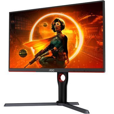 Монітор TFT 27" AOC, MiniLED QHD IPS, 180Hz, 1ms, 2xHDMI, DP, HAS, Pivot, чорно-червоний (Q27G3XMN/BK) [403969]