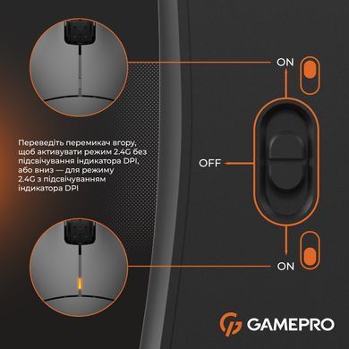 Миша бездротова GamePro Black (GM990B) [606725]
