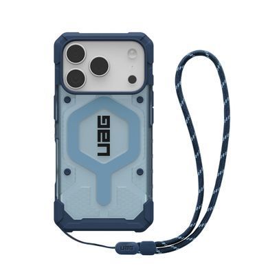 Чохол+ремінець UAG для iPhone 17 Pro, Pathfinder Clear MagSafe Bundle, Blues Lanyard (1145511BV03) [111043]
