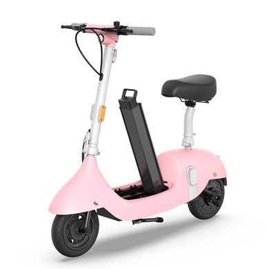 Електросамокат з сидінням OKAI Ceetle PRO EA10C Pink 10', 350(900)W, 25Km/h, 10.4Ah, 55Km, 20%, NFC, App.29kg (EA10C-P) [800012]
