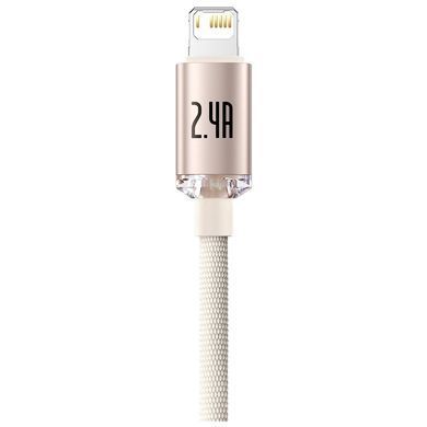 Кабель Baseus Crystal Shine USB - Lightning (M/M), 2.4A, 2 м Pink (CAJY001204) [604332]