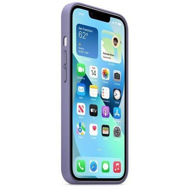 Чохол-накладка Apple Leather Case with MagSafe для Apple iPhone 13 Wisteria (MM163) [601150]