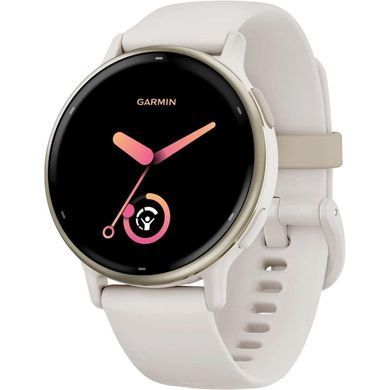 Смарт-годинник Garmin Vivoactive 5 Cream Gold Aluminum Bezel with Ivory Case and Silicone Band (010-02862-5B) [616755]