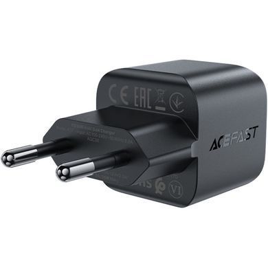 Зарядний пристрій 1xUSB-C 30W Gan A77 mini Fast Charger Black Acefast (6974316282662) [402169]