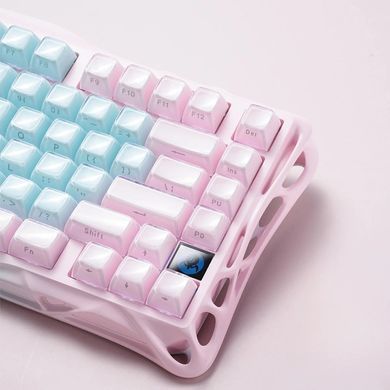 Клавіатура механічна GravaStar Mercury K1 Lite 80keys, GravaStar x BSUN Grey, BT/WL/USB, Aurora Mist (GSK1LITE_PM_MINT) [114482]