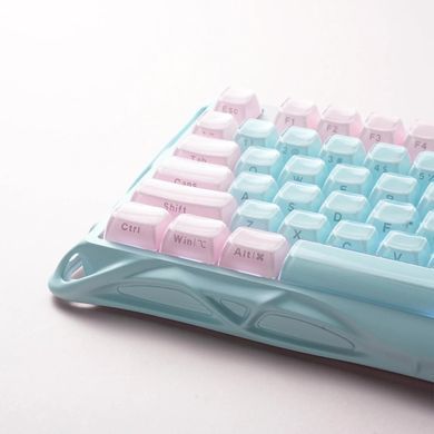 Клавіатура механічна GravaStar Mercury K1 Lite 80keys, GravaStar x BSUN Grey, BT/WL/USB, Aurora Mist (GSK1LITE_PM_MINT) [114482]