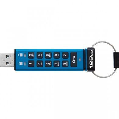Флеш-накопичувач USB3.2 128GB Kingston IronKey Keypad 200 Type-A Blue (IKKP200/128GB) [612625]