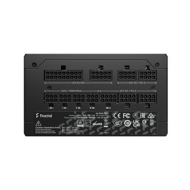 Блок живлення FRACTAL DESIGN Ion 3 Gold 750W Black, EU (FD-P-IA3G-750-EU) [305415]