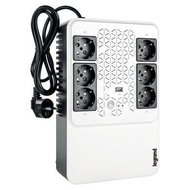 Джерело безперебійного живлення Legrand Keor Multiplug, 800VA/480W, USB, 6хSchuko, USB (310082) [102893]