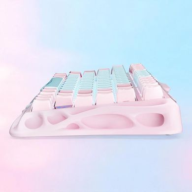 Клавіатура механічна GravaStar Mercury K1 Lite 80keys, GravaStar x BSUN Grey, BT/WL/USB, Aurora Mist (GSK1LITE_PM_MINT) [114482]
