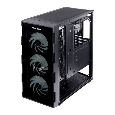 Корпус Prologix E114 Tempered Glass Black (E114 Black) [608699]