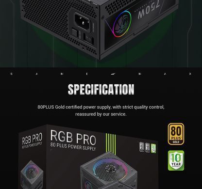 Блок живлення GAMEMAX (RGB PRO 750G) [304232]