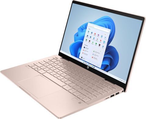Ноутбук HP Pavilionx360 14-ek2014ua 14"FHD IPS Ts,300n/Core5-120U(5.0)/16Gb/SSD512Gb/IntlGr/DOS/Золотисто-р. (A0NB7EA) [400096]