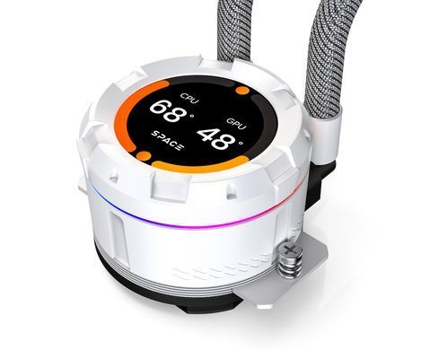 Система водяного охолодження ID-Cooling Space LCD (SL240 XE White) [609016]