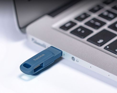 Накопичувач SanDisk 128GB USB 3.1 Type-A + Type-C Ultra Dual Drive Go Синій (SDDDC3-128G-G46NB) [109022]