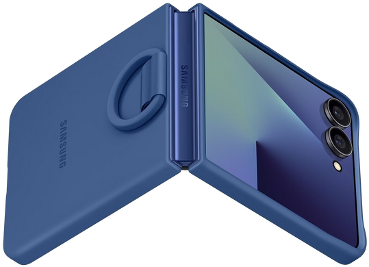 Чохол Samsung Flip 7 Ring Case Blue (EF-PF766TNEGUA) [202700]