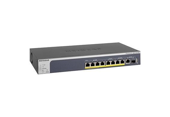 Комутатор NETGEAR MS510TXPP, 8-Port PoE+(180Вт): 4x1GE, 2x2,5GE, 2x5GE. 1x10GE, 1xSFP+, керований L2 (MS510TXPP-100EUS) [14992]