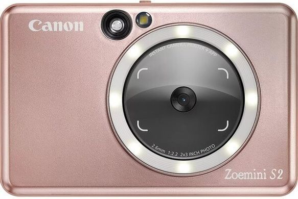 Портативна камера-принтер Canon ZOEMINI S2 ZV223 Rose Gold (4519C006) [17622]