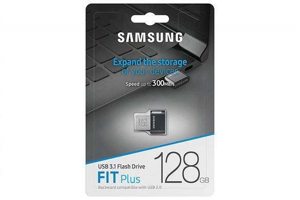 Накопичувач Samsung 128GB USB 3.1 Type-A Fit Plus Чорний (MUF-128AB/APC) [108982]