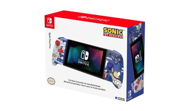 Hori Набір 2 контролери Split Pad Pro (Sonic) для Nintendo Switch, Blue (810050910774)