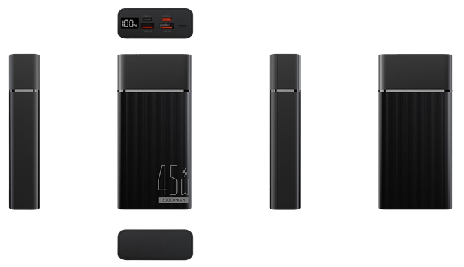 Портативний зарядний пристрій Yenkee YPB 2145 - 20000 mAh PD 45W (Black) (37000116) [201938]