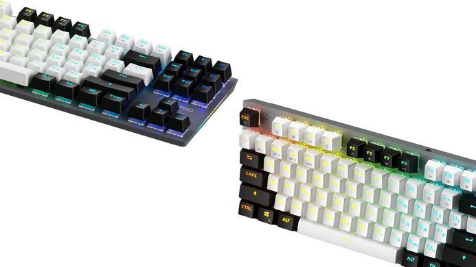 Клавіатура бездротова GamePro Genesis Joker Pro Gray (MK124G Pro) [615510]