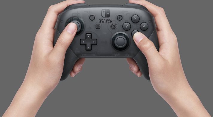 Геймпад Nintendo Switch Pro бездротовий, чорний (045496430528) [106063]