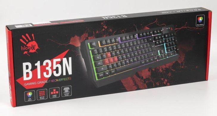 Клавіатура Bloody B135N Black USB (B135N Bloody (Black)) [605975]