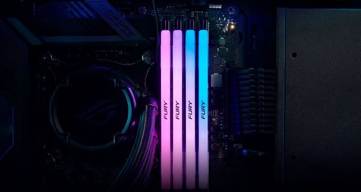 Пам'ять ПК Kingston DDR5 32GB KIT (16GBx2) 6400 FURY Renegade RGB XMP (KF564C32RSAK2-32) [103802]