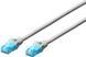 Патч-корд DIGITUS CAT 5e UTP, 5м, AWG 26/7, CCA, PVC, сірий (DK-1512-050) [109747], фото 2