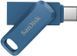 Накопичувач SanDisk 128GB USB 3.1 Type-A + Type-C Ultra Dual Drive Go Синій (SDDDC3-128G-G46NB) [109022], фото 5