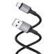 Кабель BOROFONE BX83 Micro Famous silicone charging data cable Black (6974443386387) [803319], фото 3