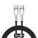 Кабель Baseus Cafule Series Metal Data Cable Type-C to Type-C 100W 1m Black (CATJK-C01) [802520], фото 1