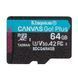 Карта пам`яті MicroSDXC 64GB UHS-I/U3 Class 10 Kingston Canvas Go! Plus R200/W200MB/s (SDCG4/64GBSP)