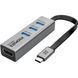 USB-хаб Promate MediaHub-C3 USB Type-C Grey (mediahub-c3.grey) [605177], фото 1