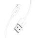 Кабель HOCO X87 Magic silicone charging data cable for iP White (6931474783202) [802371], фото 4