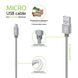 Кабель Intaleo CBGNYM1 USB - micro USB (M/M), 1 м, Grey (1283126477676) [603739], фото 2